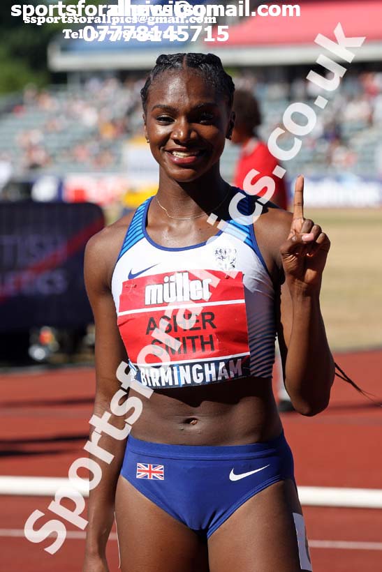Womens 100 metres, Muller British Championships, Alexander Stadium, Birmingham. Photo: David T. Hewitson/Sports for All Pics